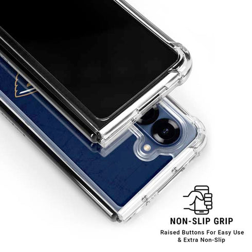 NBA New Orleans Pelicans Distressed Galaxy Z Fold6 Clear Case